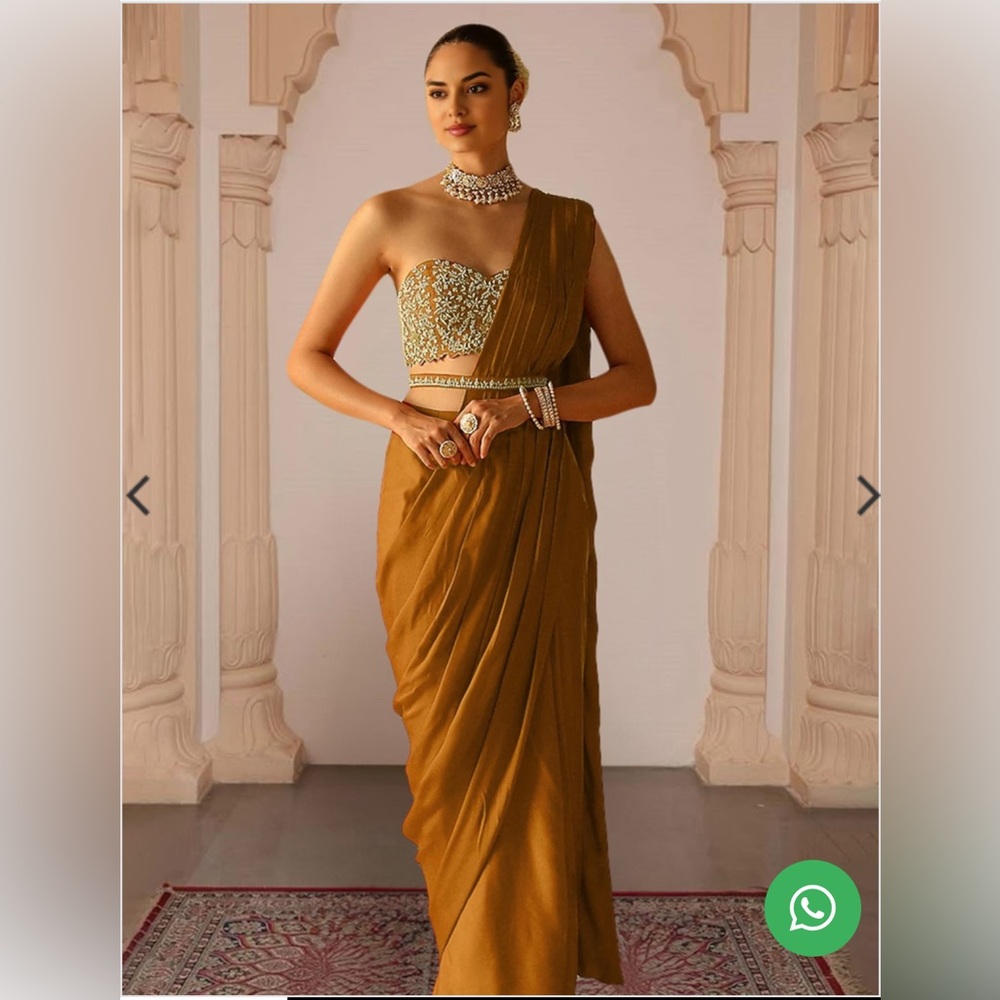 House of Indya  NWT Occasion Saree Dress